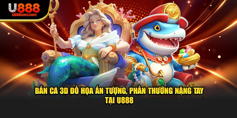 Bắn Cá 3D Đồ Họa Ấn Tượng, Phần Thưởng Nặng Tay Tại U888