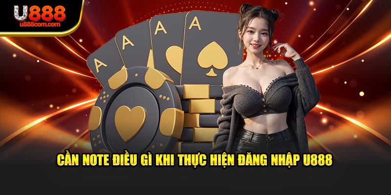Cần note điều gì khi thực hiện đăng nhập U888