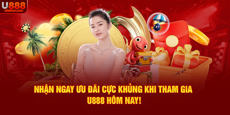 Nhận ngay ưu đãi cực khủng khi tham gia U888 hôm nay!