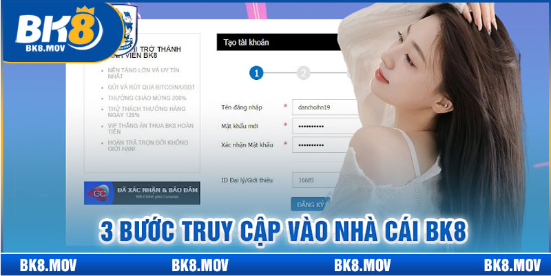 Cách đăng nhập vào nhà cái BK8 bằng điện thoại